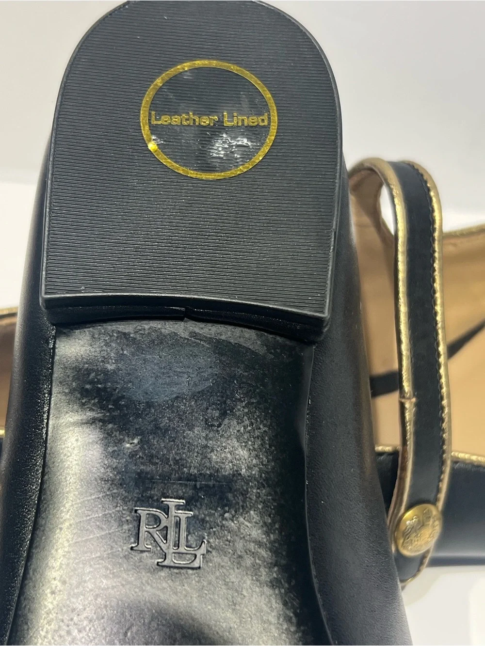 LAUREN Ralph Lauren pointed-toe Mary Jane flats Sz 8